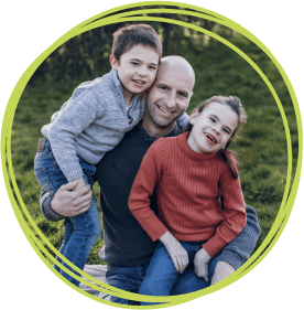 Freya, Freddie and Dad